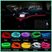 Araç Araba İçi Torpido Ledi Renkli İp Neon İp Led 2 Metre - 1