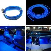 Araç Araba İçi Torpido Ledi Renkli İp Neon İp Led 2 Metre - 3