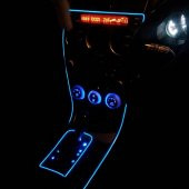 Araç Araba İçi Torpido Ledi Renkli İp Neon İp Led 2 Metre - 4