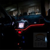 Araç Araba İçi Torpido Ledi Renkli İp Neon İp Led 2 Metre - 5