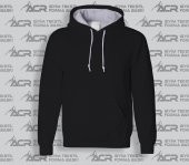 RK003 - Siyah Renkli Kapüşonlu Sweatshirt Toptan Fiyatına Kapşonlu Sweat Unisex Kalıp Cepli Hoodie - 1