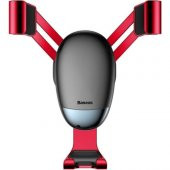 Baseus Mini Gravity Araç Havalandırma Tutucu Suyl-G0 Kırmızı - 1