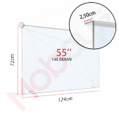 Mobays Tv Ekran Koruyucu 140 Ekran (55”inch) Tv Koruma Camı TEK-3055 - 2