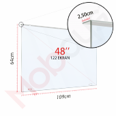 Mobays Tv Ekran Koruyucu 123 Ekran (48”inch) Tv Koruma Camı TEK-3048 - 2