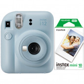 Fujifilm İnstax Mini 12 Fotoğraf MakinesiAskıpil10'lu film (mavi) - 1
