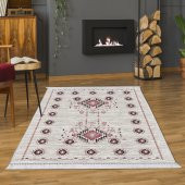 Ahsen Halı PVC Deri Taban Kaydırmaz Kilim Desen Halı - 1