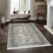 Ahsen Halı PVC Deri Taban Kaydırmaz Kilim Desen Halı - 1