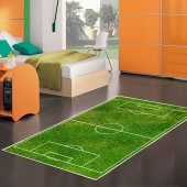Ahsen Halı PVC Deri Kaydırmaz Taban Futbol Sahası Desenli Çocuk Halısı 100x160 - 1