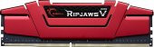 GSKILL RipjawsV 16GB DDR4 3000Mhz CL16 Tek Modül 1.35V Kırmızı (F4-3000C16S-16GVRB) - 1