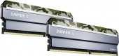 GSKILL SniperX 16GB (2X8) DDR4-3200Mhz CL16 Orman Kamuflaj 1.35V (F4-3200C16D-16GSXFB) - 2