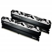 GSKILL SniperX 16GB (2X8) DDR4-3200Mhz CL16 Gri Kamuflaj 1.35V (F4-3200C16D-16GSXWB) - 1