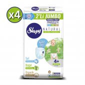 Sleepy Natural Külot Bez 4+ Beden Maxi Plus 4X2Lİ Jumbo 208 Adet - 2