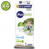 Sleepy Natural Bebek Bezi 7 Beden XXLarge 4X2li Jumbo 128 Adet - 2