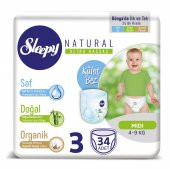 Sleepy Natural Külot Bez 3 Beden Midi 34 Adet 4-9 Kg - 1