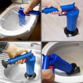 Air Blaster Hava Basınçlı Tıkalı Lavabo Tuvalet Gider Açıcı Pompa - 1