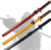 Ahşap Samuray Kılıcı Dekoratif Ninja Katana Duvar Süsü Oyuncak - 2