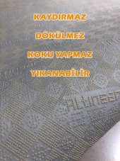 Sarar Halı Yeşil Taş Desen Kaydırmaz Taban Halı Yolluk - 2
