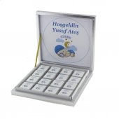 48 Adet İsim Etiketli Uyuyan Bebek Madlen Çikolata - 5