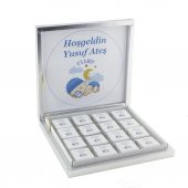 48 Adet İsim Etiketli Uyuyan Bebek Madlen Çikolata - 6