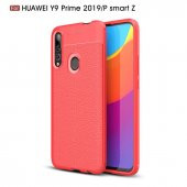 Huawei Y9 Prime 2019 Kılıf Deri Desenli Kamera Korumalı Silikon - 10