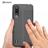 Xiaomi Mi A3 Kamera Korumalı Deri Desenli Kaliteli Kılıf - 9