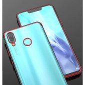 Huawei P Smart 2019 Köşeleri Renkli Şeffaf Kamera Korumalı Kılıf - 6
