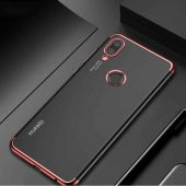 Huawei P Smart 2019 Köşeleri Renkli Şeffaf Kamera Korumalı Kılıf - 10