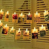 Led Işıklı Fotoğraf Mandalları Dekoratif Resim Askılı Aydınlatma - 4