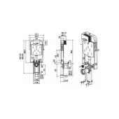 Creavit Gömme Rezervuar GR5001 + Mat Buton + AC50L Stop Valf + Creavit Perla Asma Klozet TP320 Creavit Çınar Plastik Menteşeli Duroplast Klozet Kapa thumbnail 2