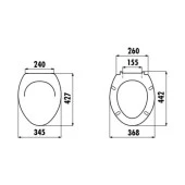 Creavit Gömme Rezervuar GR5001 + Mat Buton + AC50L Stop Valf + Creavit Perla Asma Klozet TP320 Creavit Çınar Plastik Menteşeli Duroplast Klozet Kapa thumbnail 4