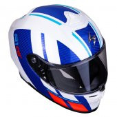 Scorpion EXO R1 Air Corpus Spor Motosiklet Kaskı (Beyaz Mavi Kırımızı) - 2