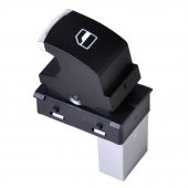 SEAT TOLEDO 3 2004-2009 CAM AÇMA DÜĞMESİ TEK ARKA SOL KROM - 1