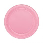 ROLL-UP PEMBE PLASTİK TABAK 22 cm-25 Adet - 1