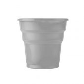 ROLL-UP GRİ (GÜMÜŞ) PLASTİK BARDAK 200 ml-25 Adet - 1