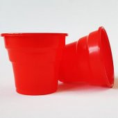 ROLL-UP KIRMIZI PLASTİK BARDAK 200 ml-25 Adet - 1