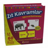 Eğlenceli Bulmacalar Zıt Kavramlar - 4