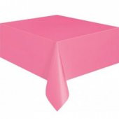 PEMBE PLASTİK MASA ÖRTÜSÜ 120x180 Cm - 1