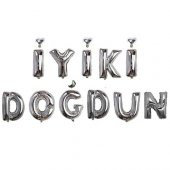İYİKİ DOĞDUN GÜMÜŞ FOLYO BALON - 1