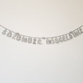 SÖZÜMÜZE HOŞGELDİNİZ YAZISI EVA SÜS 118 Cm - 3
