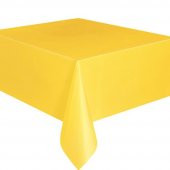 SARI RENK PLASTİK MASA ÖRTÜSÜ 120x180 Cm - 1
