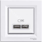 Schneider Asfora Beyaz Usb Şarj Prizi Eph2700221 - 1