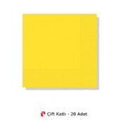 SARI PEÇETE 33x33 cm - 20 Adet - 2