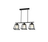 Avonni AV-1648-4BSY Siyah Boyalı Modern Avize - 1