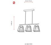 Avonni AV-1648-4BSY Siyah Boyalı Modern Avize - 2