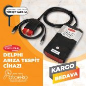 Delphi Araç Arıza Tespit Cihazı Bluetooth Türkçe Delpi Karışık Universal Cihaz - 1
