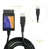 ELM327 ARAÇ ARIZA TESPİT CİHAZI v1.5 KABLOLU USB ELM 327 TÜRKÇE YAZILIM PİC18F25K80 OBD2 SCANNER OBD - 3