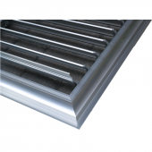 Temmenfez Piramit Aluminyum Parlak Krom Banyo, Wc Havalandırma Menfez, Panjuru ARKA YÜZ ALÜMİNYUM TELLİ 50X50 - 2