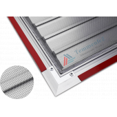 Temmenfez Piramit Serisi  Alüminyum Menfez Parlak Eloksal  Banyo WC Panjuru - 6