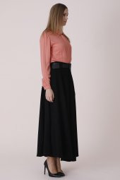 KLOŞ ETEK UZUN SORALLİNE 779 SİYAH - 4