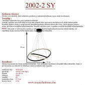 Eray Aydınlatma 2002-2S Led Siyah Avize - 4